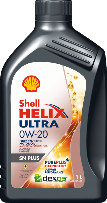 Моторное масло SHELL 0W20 HELIX ULTRA SN PLUS, 1л